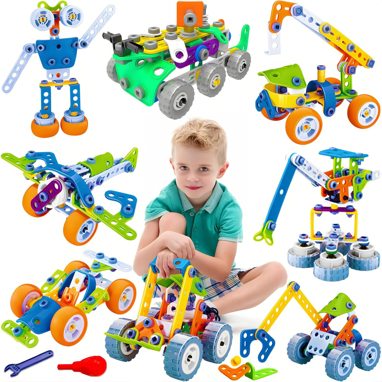 STEM Toys for Kids 4–8 175PCS Building Kit Educational Gift Construction Set