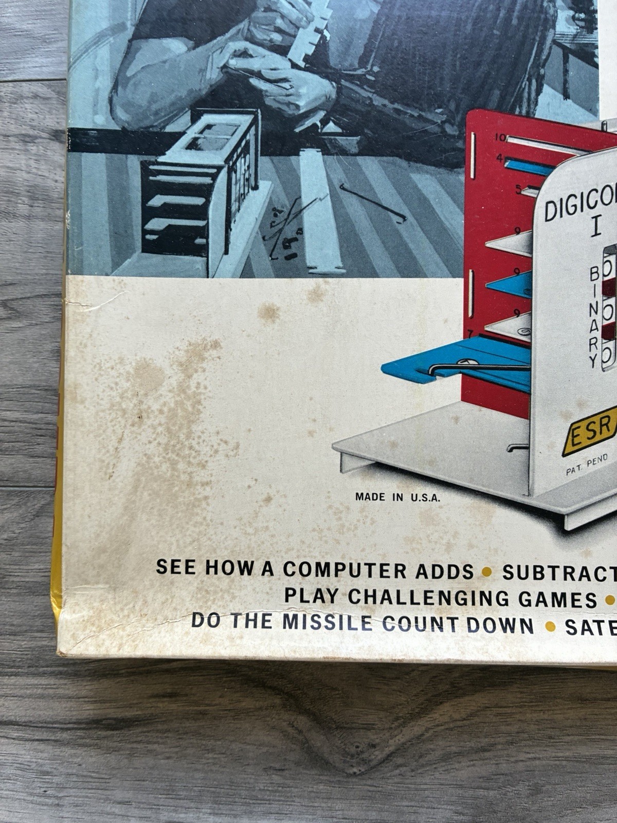 ESR Digi-Comp 1 Binary Computer Kit Original Box Manuals STEM Early Computing