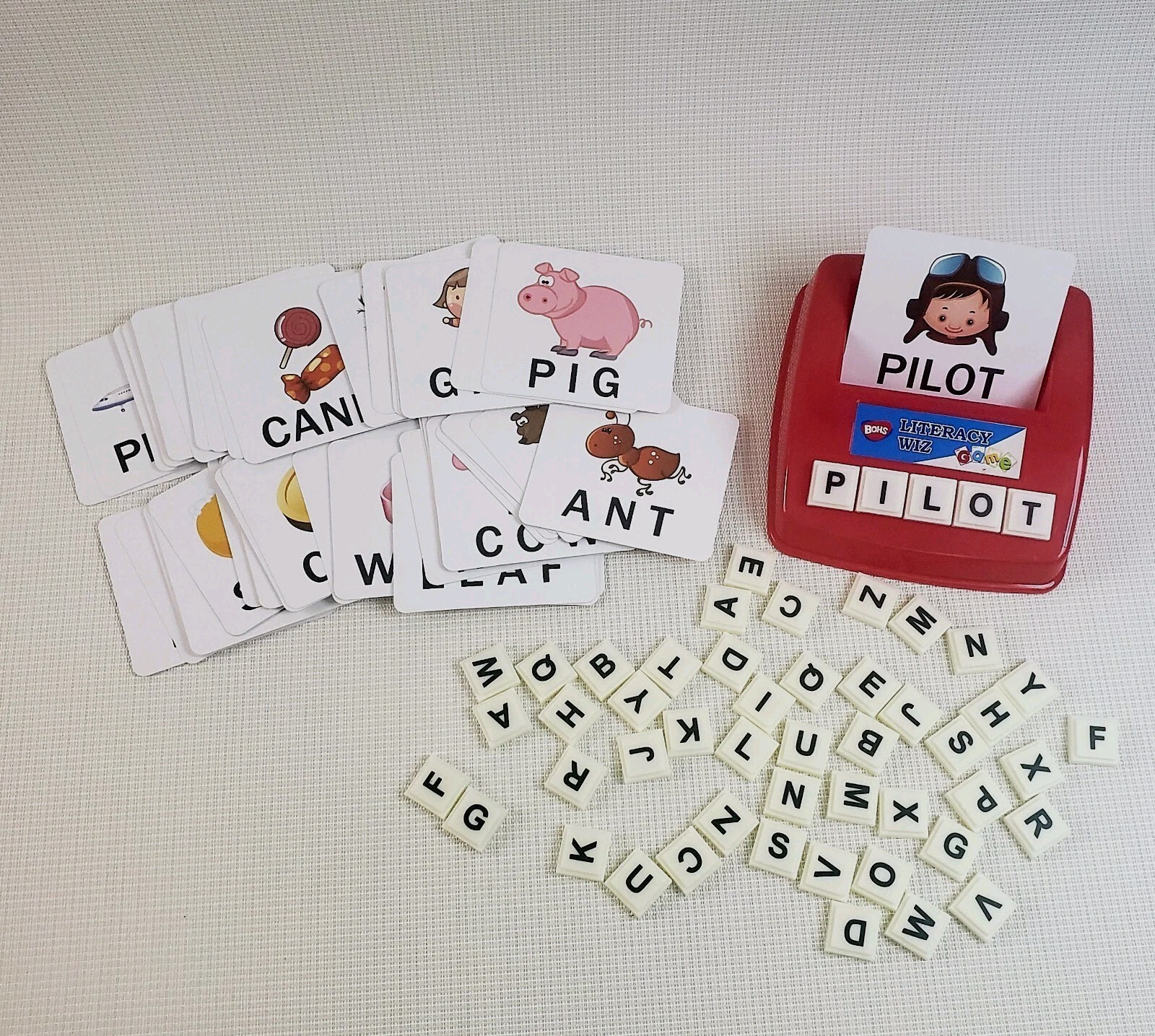 Alphabet Letters Learning Game Preschool Teaching Aid by Literacy Wiz – Complete