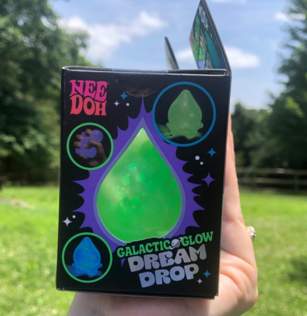 •AUTHENTIC• Two Galactic Glow Dream Drop NeeDoh’s By Shylling Green & Blue