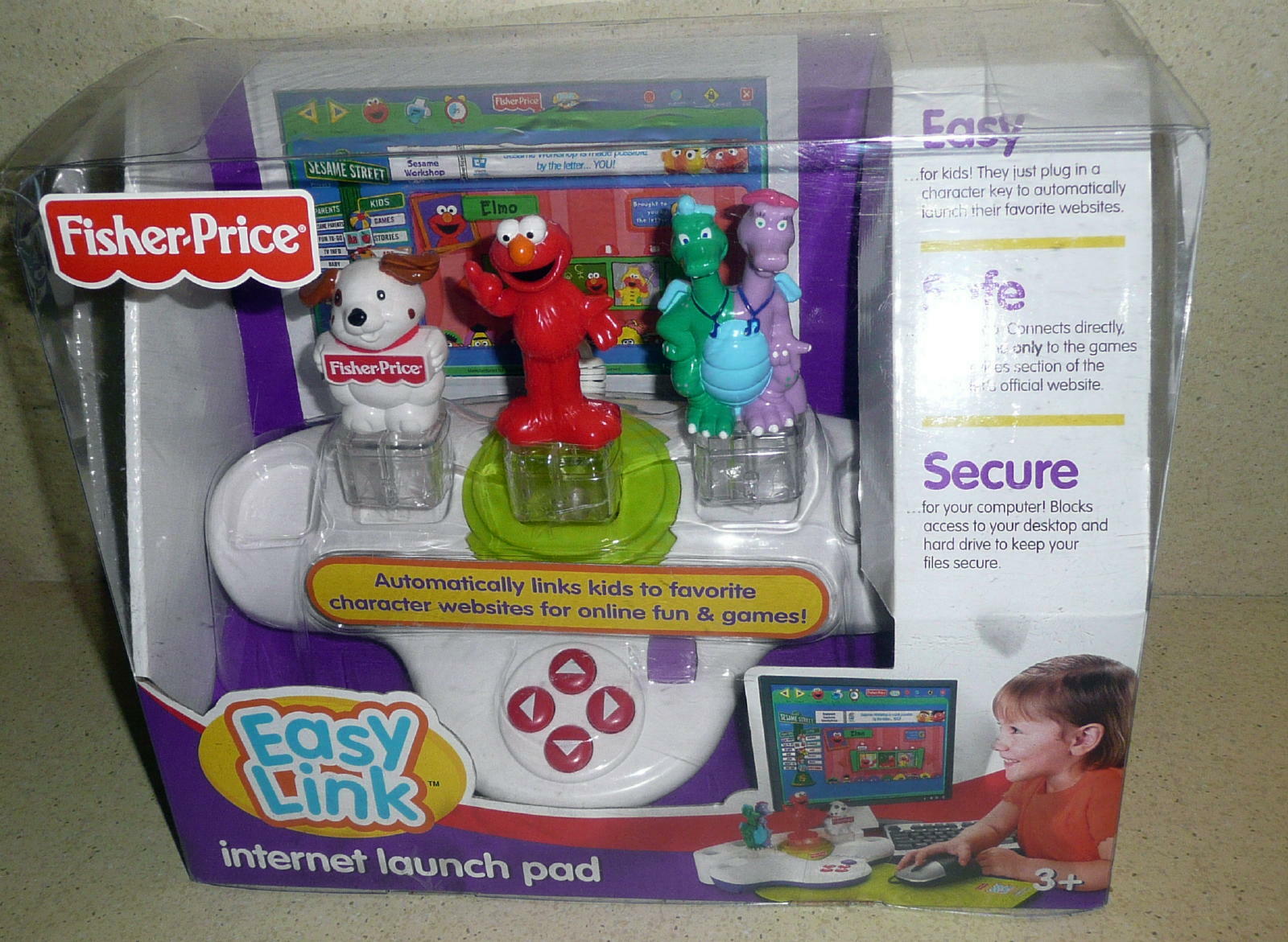 FISHER PRICE EASY LINK INTERNET LAUNCH PAD WIth Sesame Street Elmo 2007 NIB