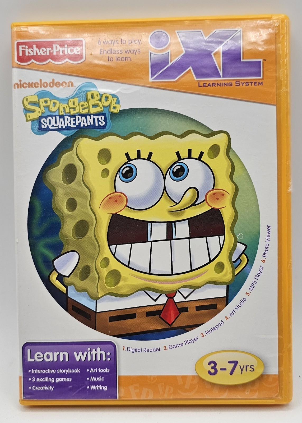 Fisher‑Price iXL Nickelodeon SpongeBob SquarePants Learning System CD 3–7 Years