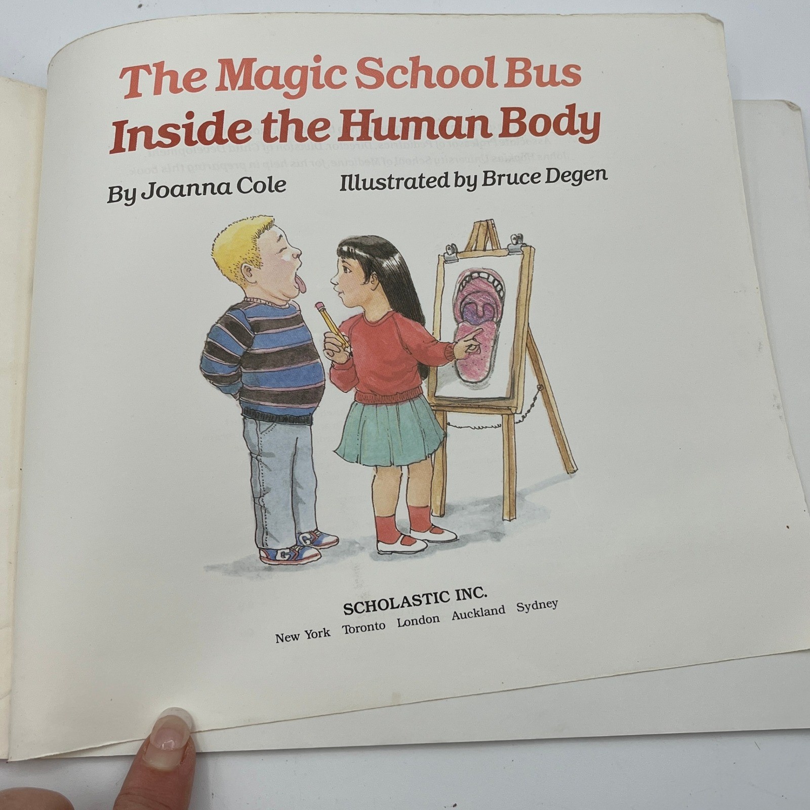 The Magic School Bus Inside the Human Body Joanna Cole Scholastic 1989 Paperback