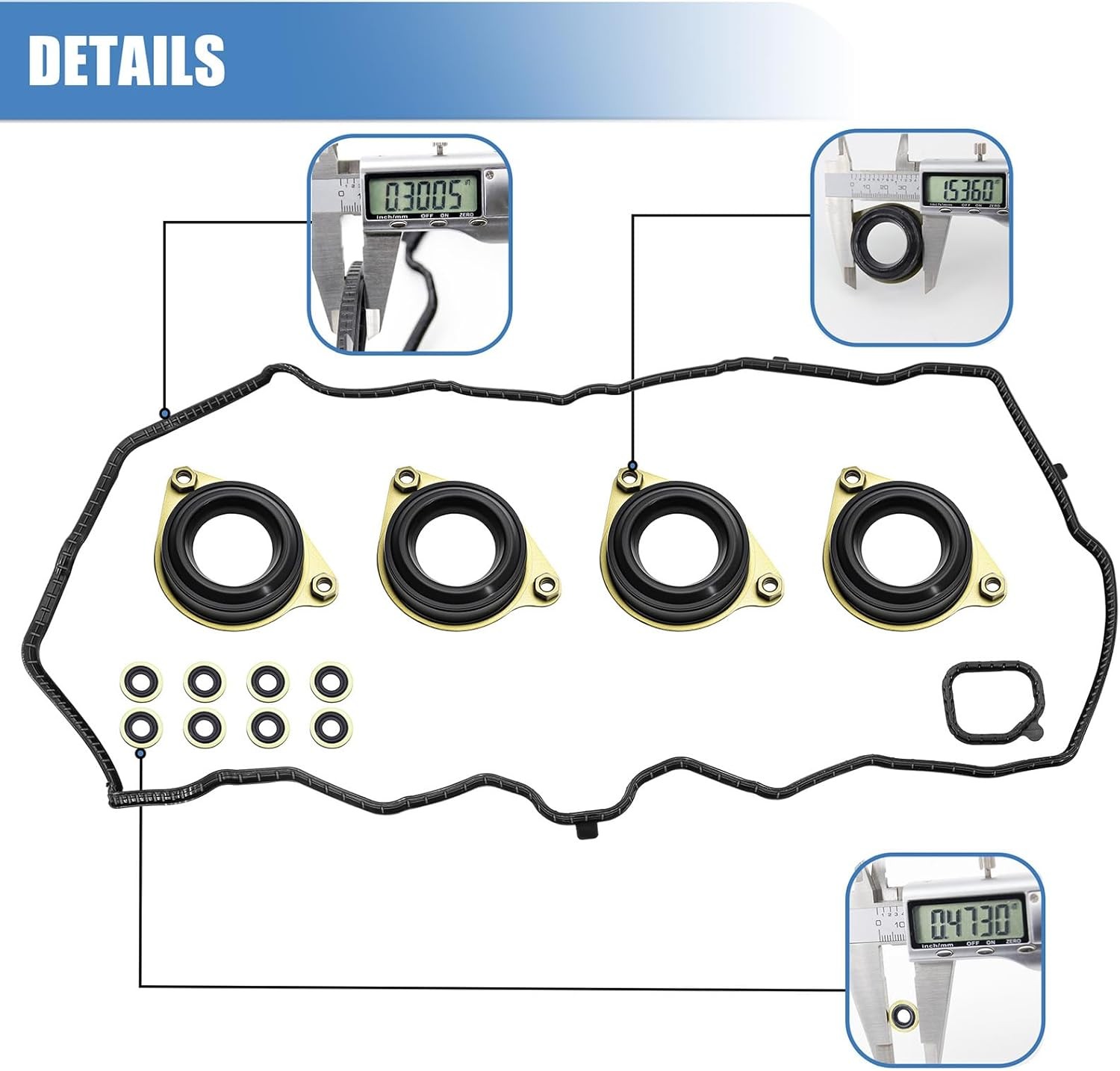 Sorello Engine Valve Cover Gasket Set for Acura ILX 2016-2020 for Honda Accord 2