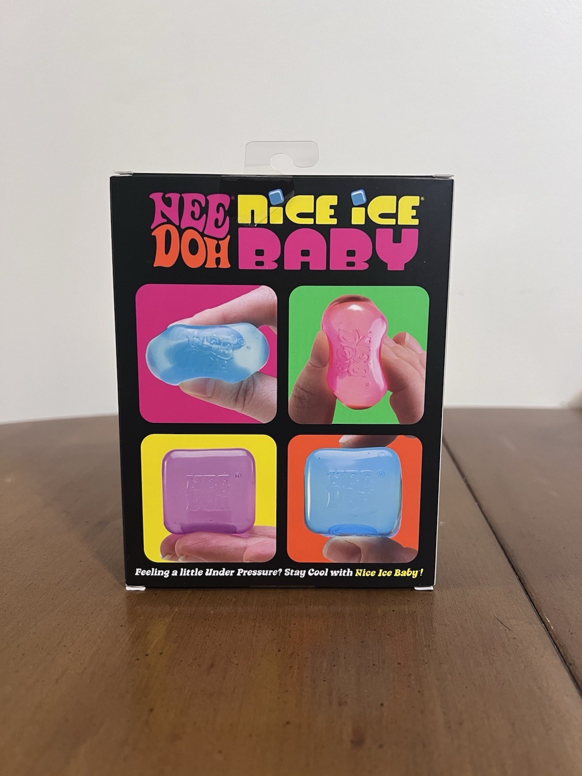 NeeDoh Nice Ice Baby 4-Pack Stress Toy Schylling Squishy Ice Cube Authentic