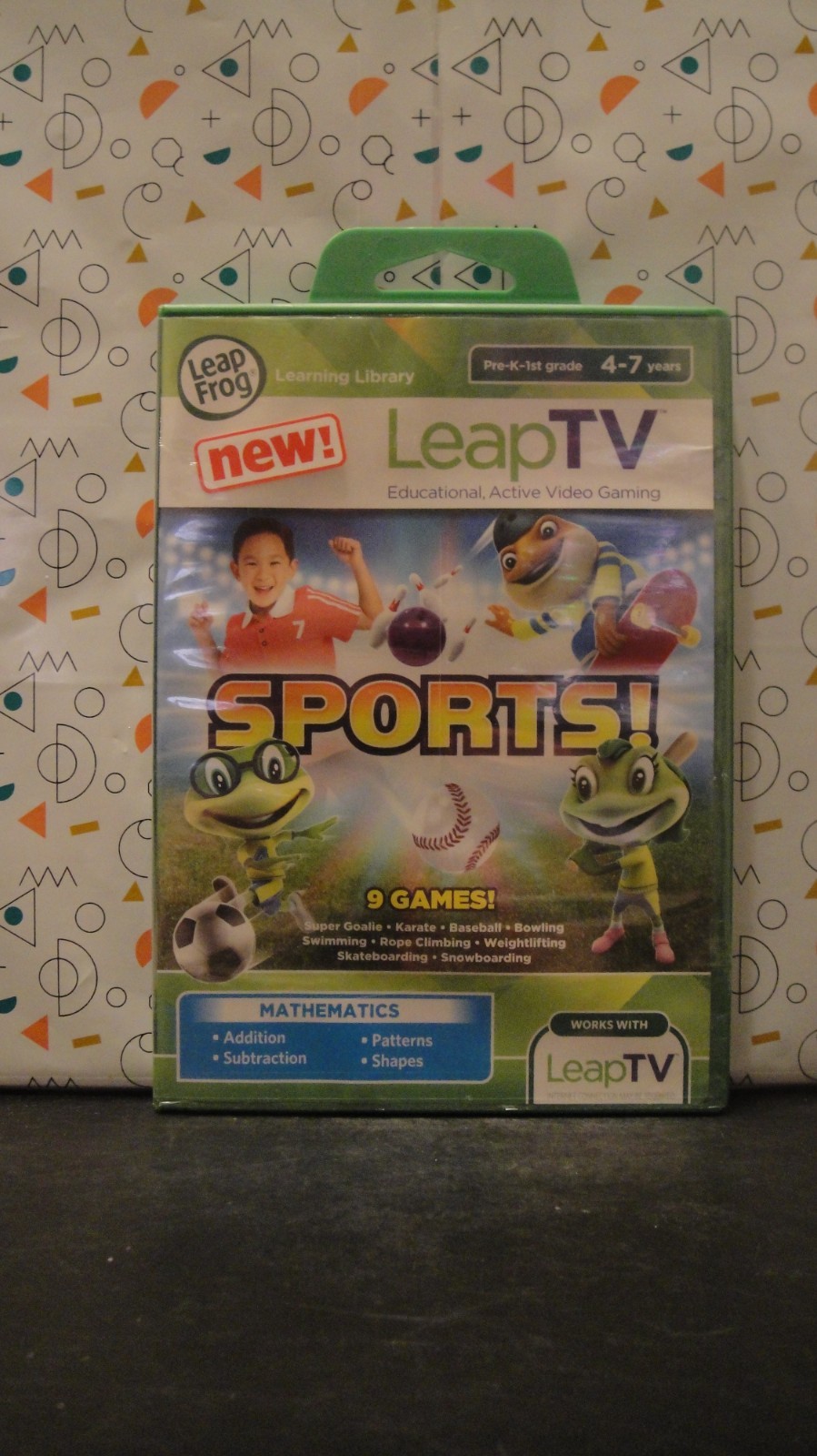 Leap Frog Leap TV Sports Educational Active Video Game Mathematics 4-7 Years