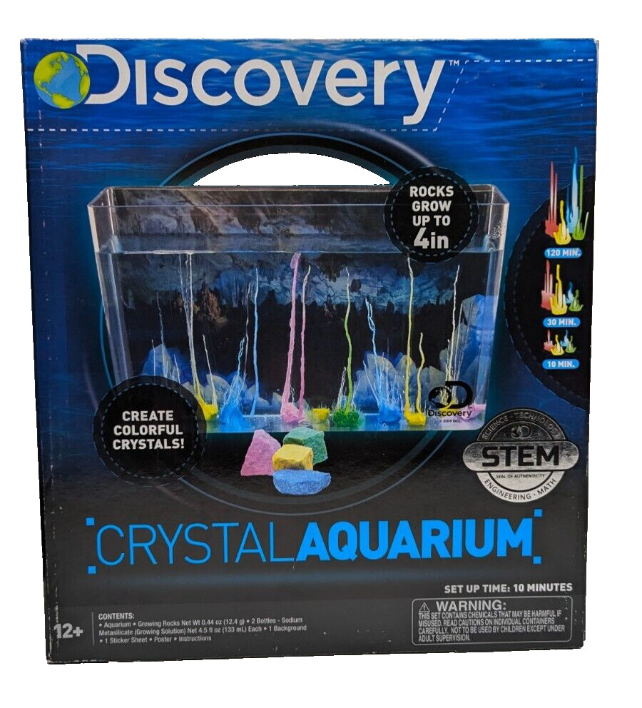 Discovery Kids-Crystal Aquarium-Growing Kit Magic Rocks 12 years and up