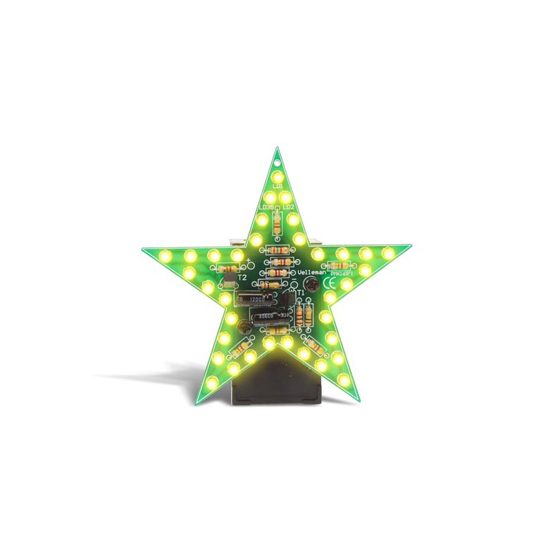 Velleman MK169Y FLASHING YELLOW LED STAR