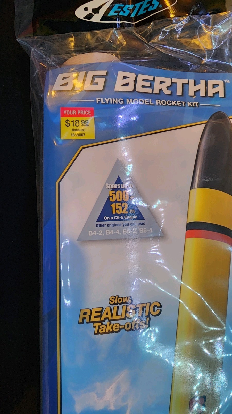 Estes 1948 Big Bertha 24″ Flying Model Rocket Kit