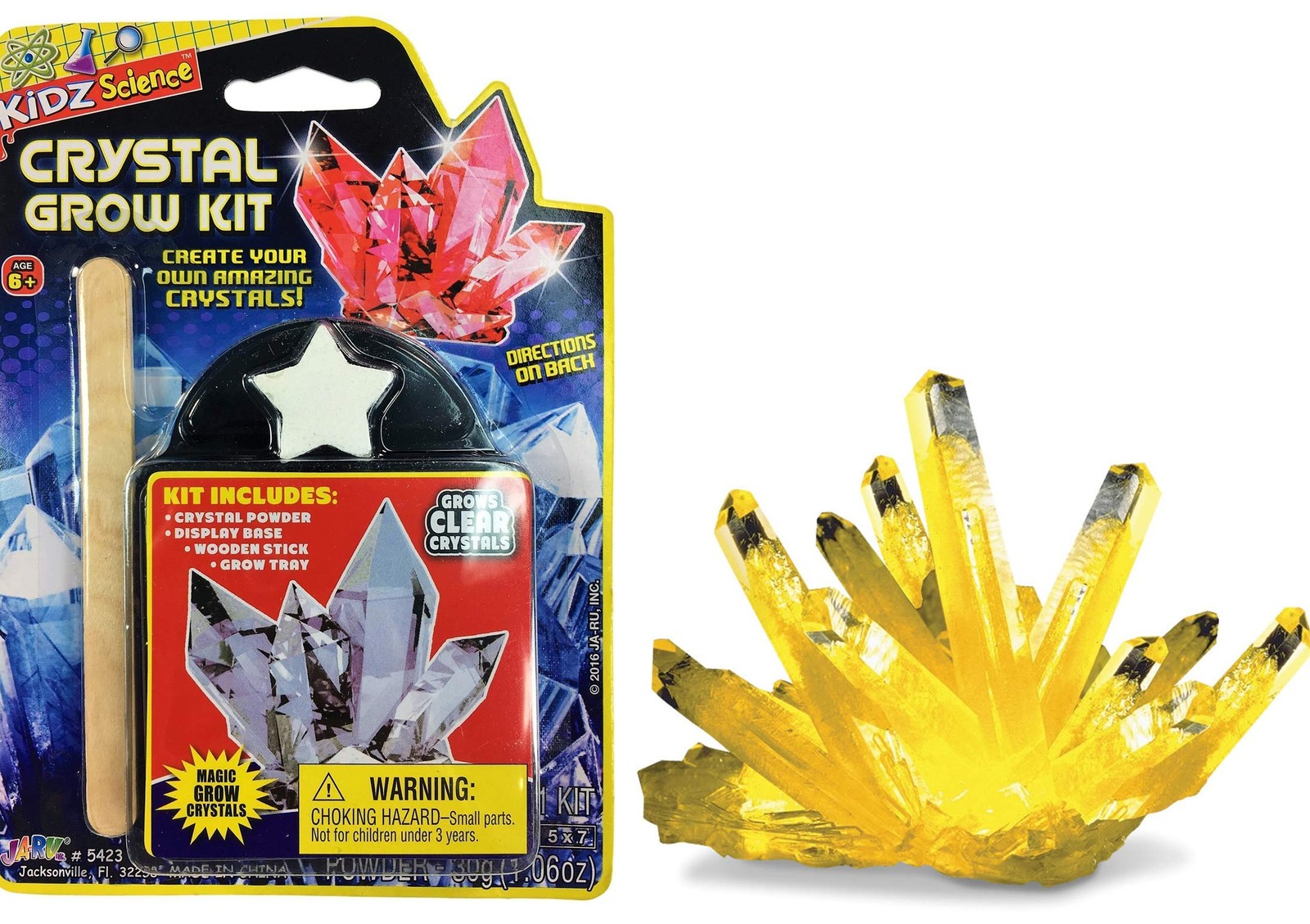 JA-RU Magic Crystal Growing Kit (1 Mineral Toy Set) 1 Pack, Grow