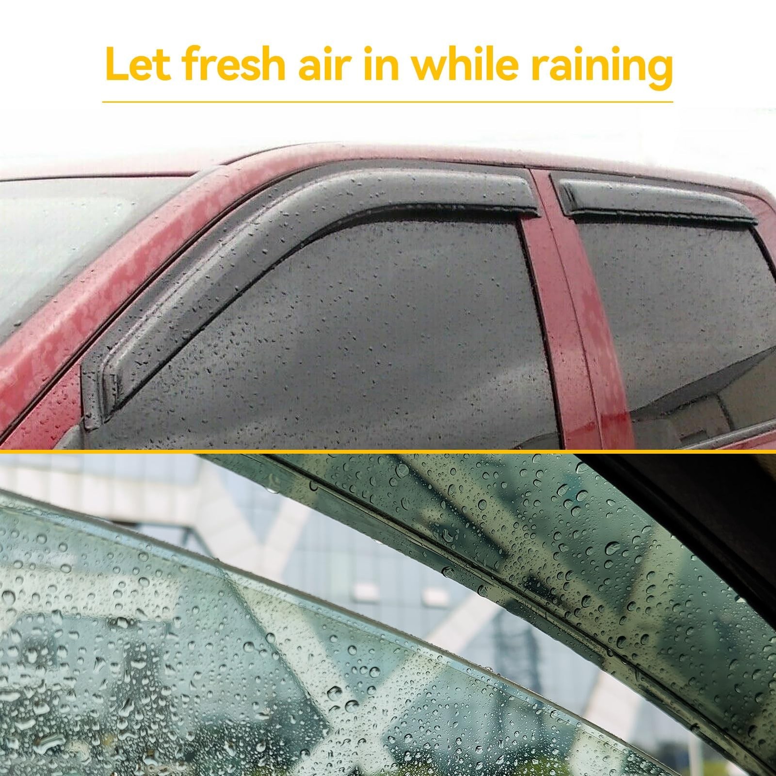 Window Rain Guards Visors for 2011 2012 2013 2014 2015 2016 2017 2018 2019 Fo…