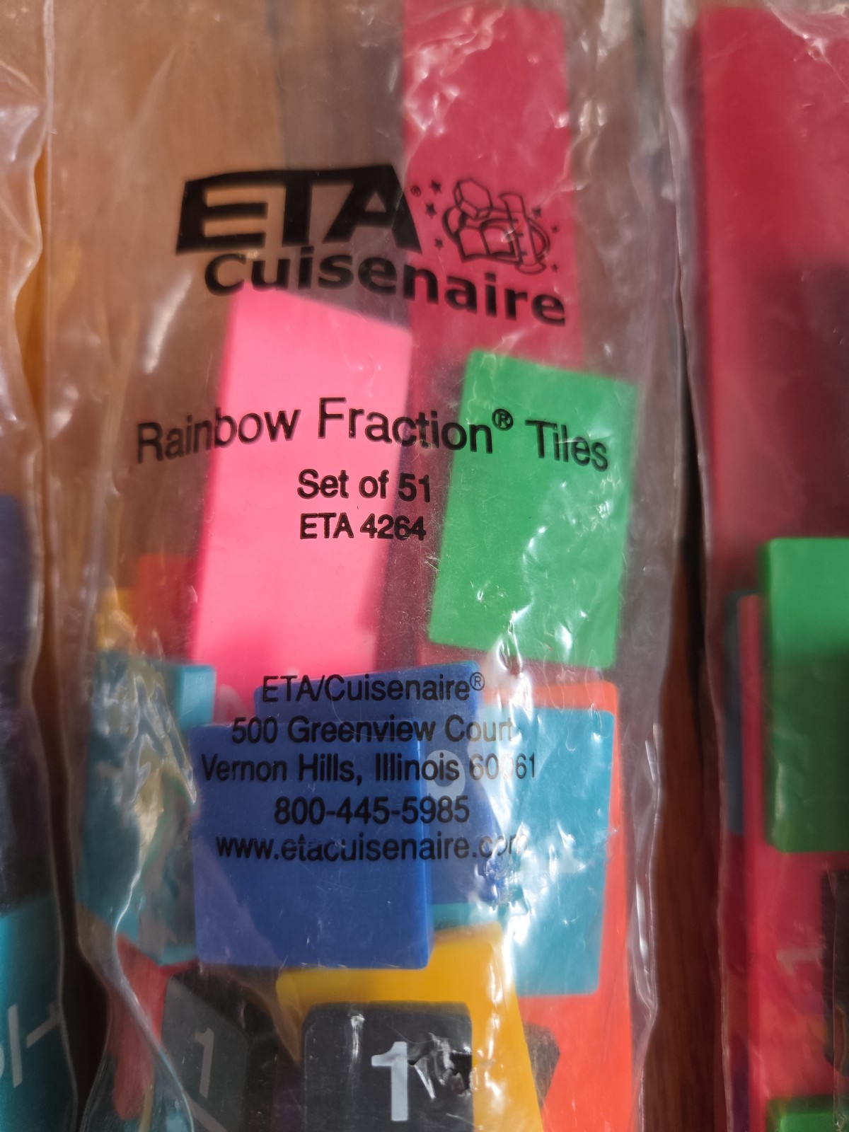 7 Complete Sets ETA Cuisenaire Rainbow Fraction Tiles Teachers Easier To Learn