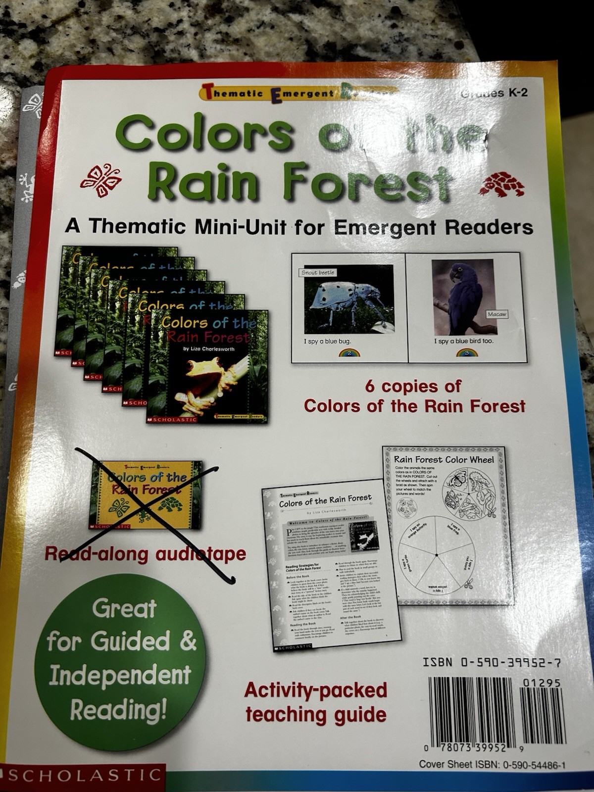 Nonfiction thematic emergent readers books “Colors of the Rain Forest” 6 Copies