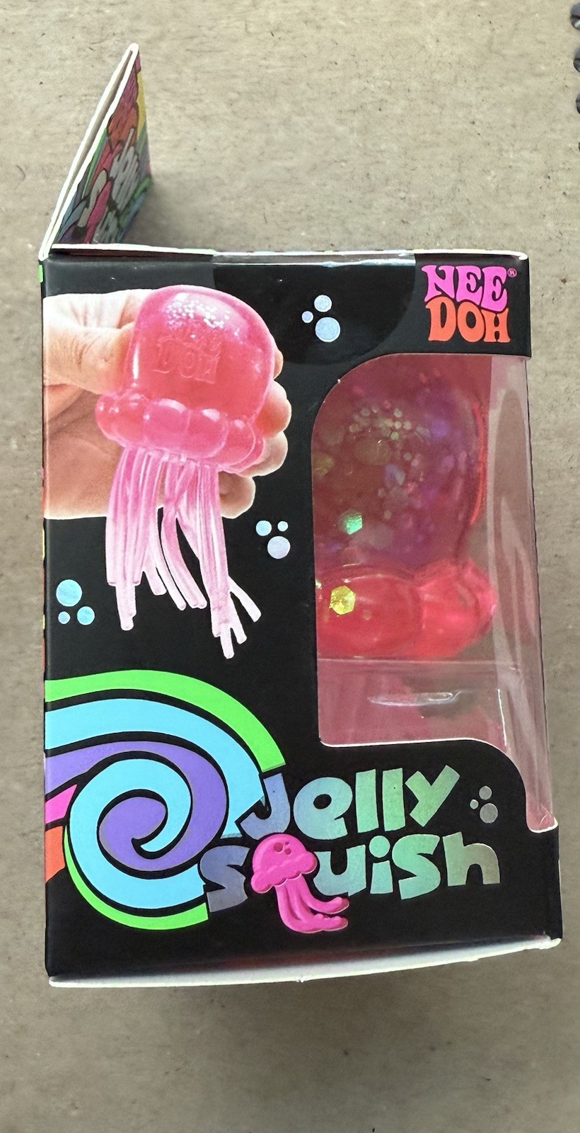NeeDoh Jellyfish Super Solid Squish Glitter Pink