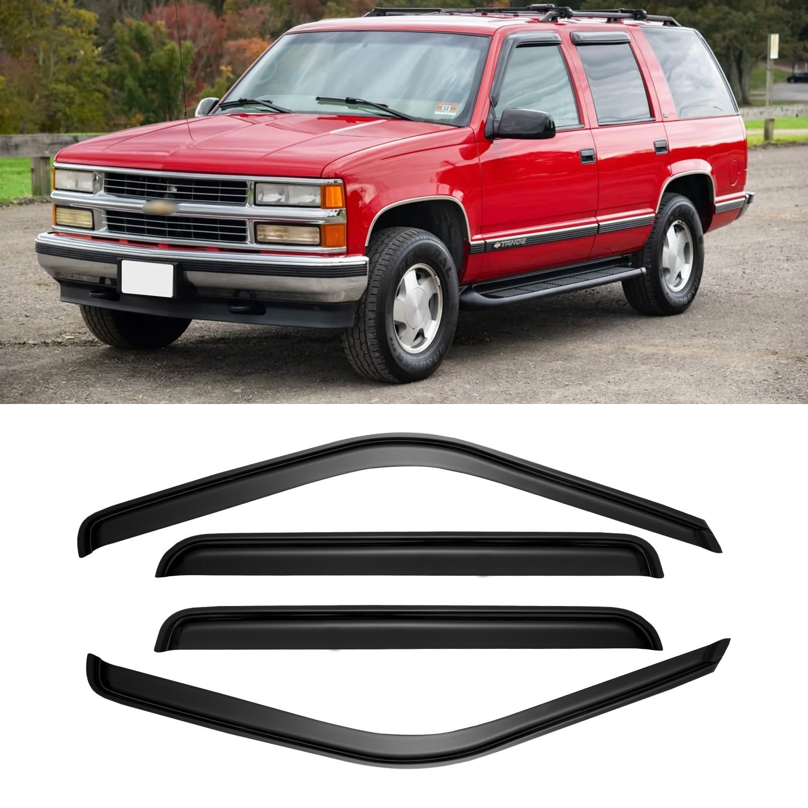 Window Visors for 1995-2000 Tahoe/Yukon, 1992-1999 Suburban, Chevy/GMC C/K 15…