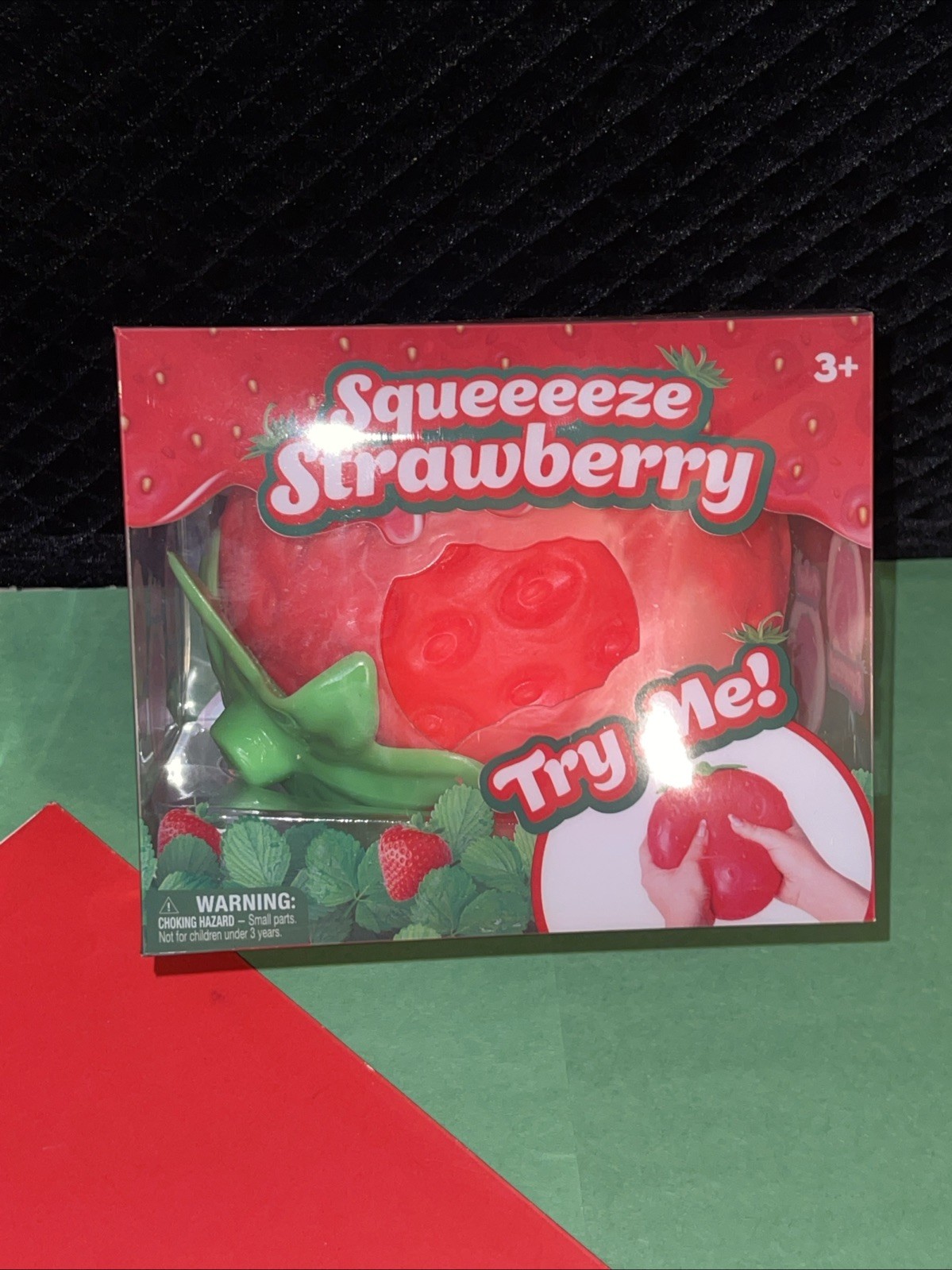 Big Squishy Squeeezy Strawberry Squishy Toy Sensory Sunny Days Lot Of 2