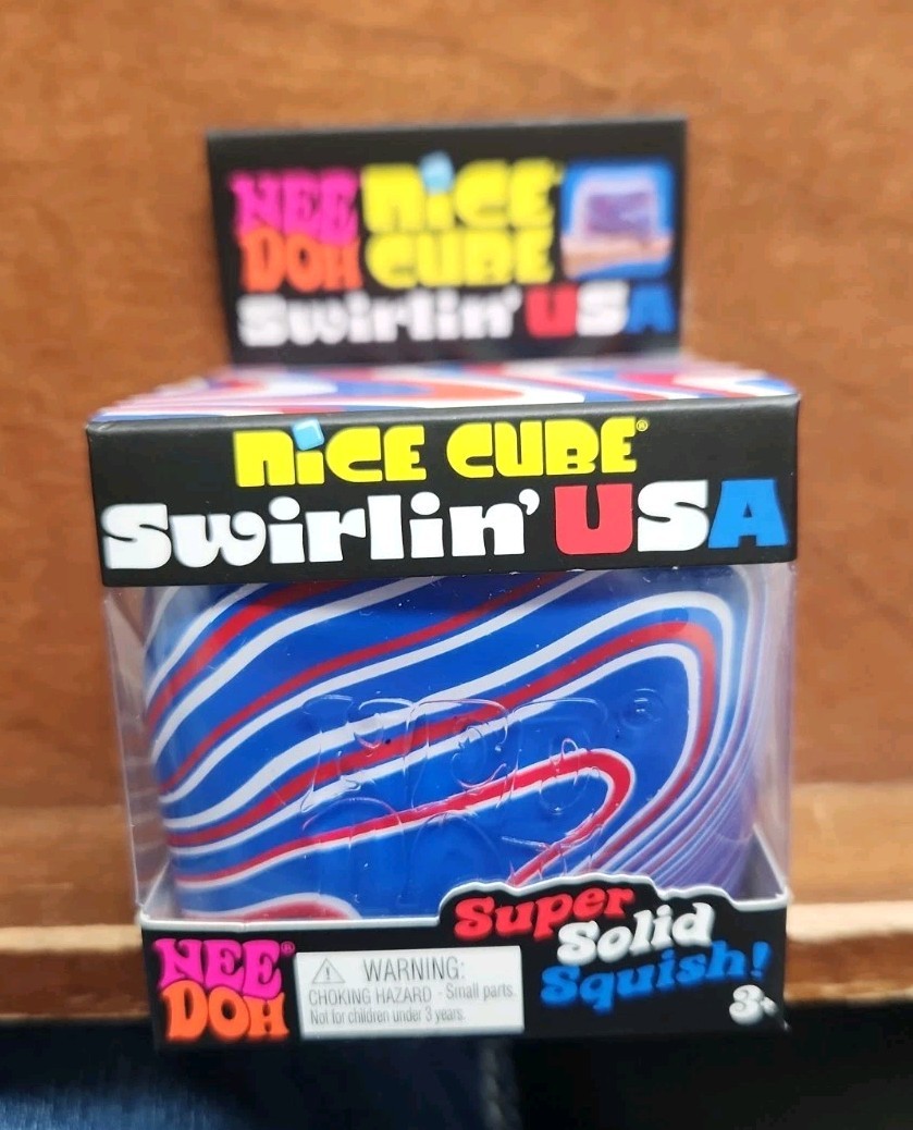 Needoh Nice Cube Swirlin USA Sealed Brand New in Box Nee Doh