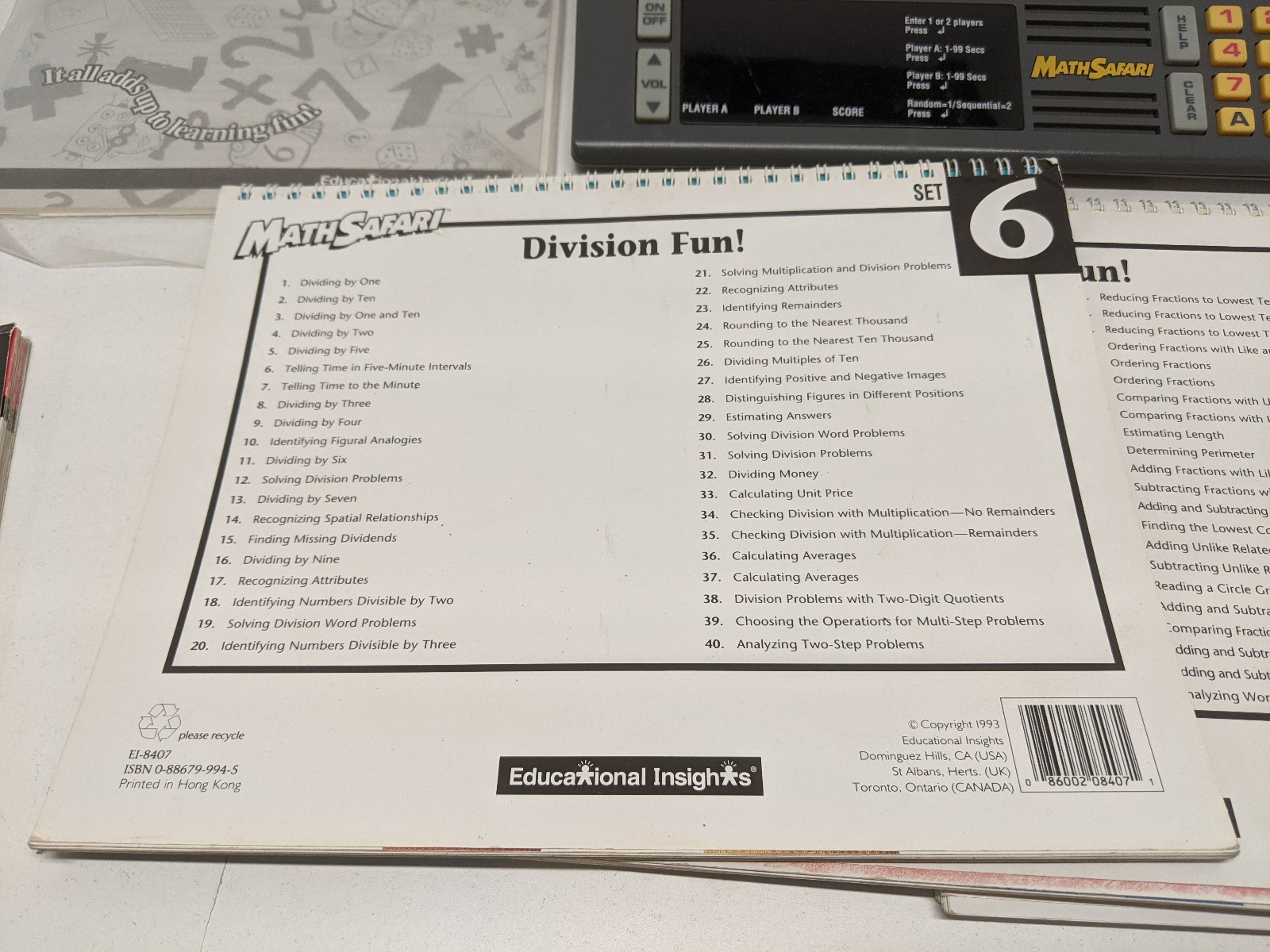 Large Lot of GeoSafari & MathSafari Learning Game plus Modules – Tested/Working