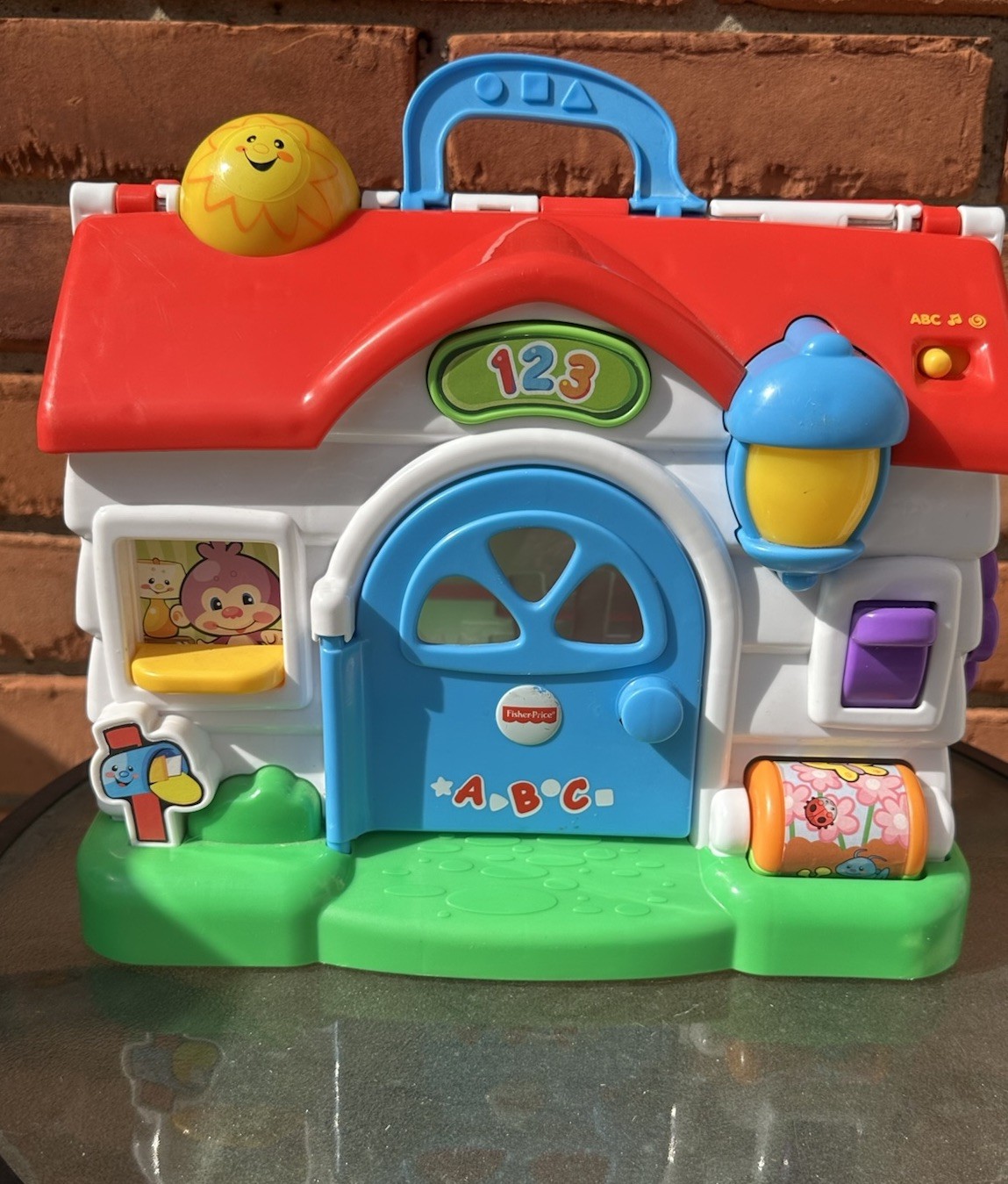 Fisher Price ABC 123 Musical Sound School House Interactive Learning Toy WORKS