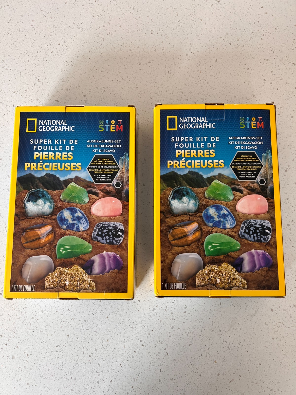 National Geographic Super Gemstone Dig Kit Set of 2 STEM Never Used, New