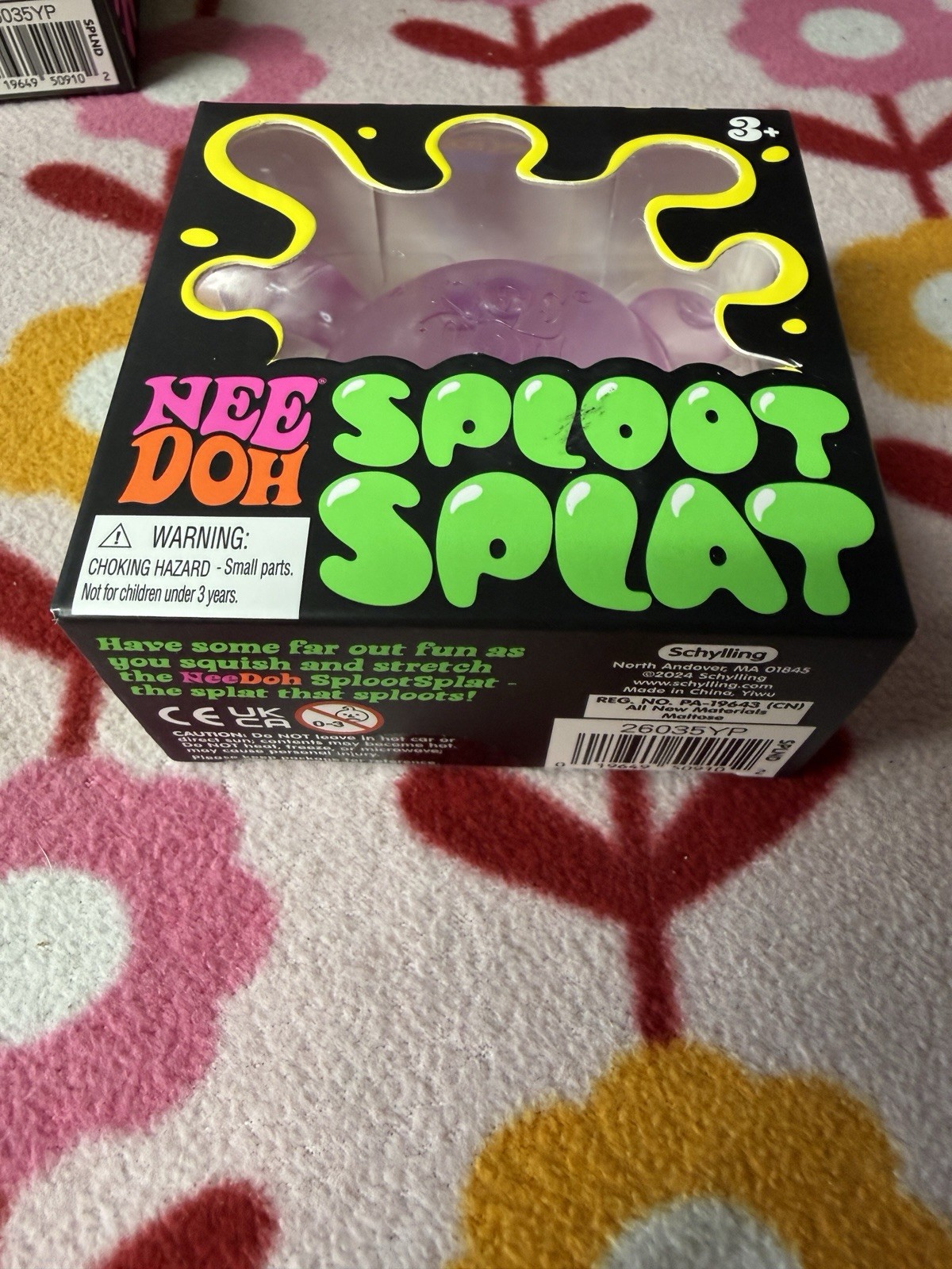 Purple NeeDoh 💜 SPLOOT SPLAT Nee Doh Splatter Fidget Squishy 🚚Free Delivery
