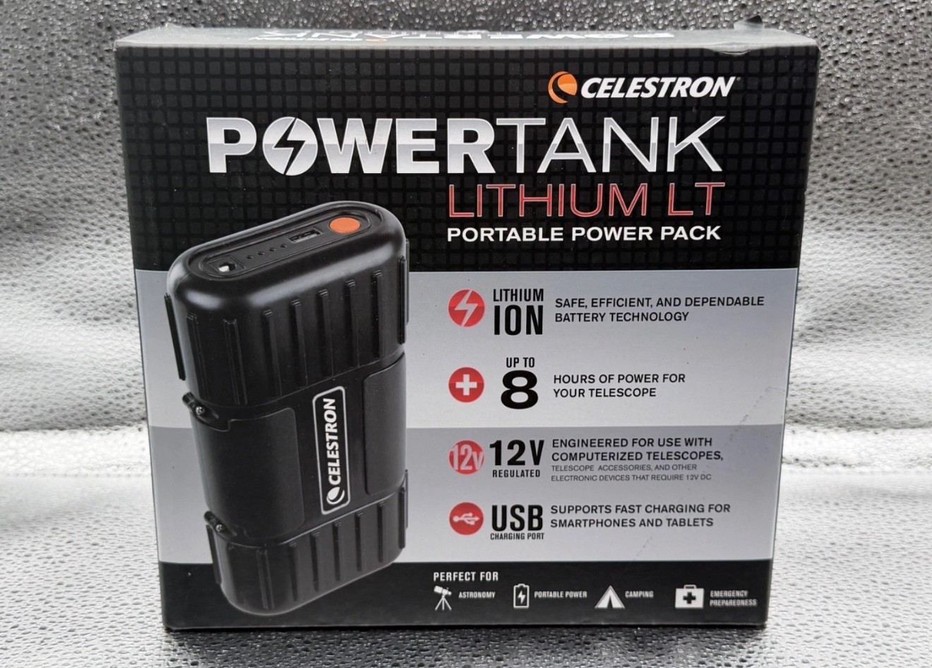 CELESTRON [18763] PORTABLE POWERTANK 12V LITHIUM LT TELESCOPE BATTERY