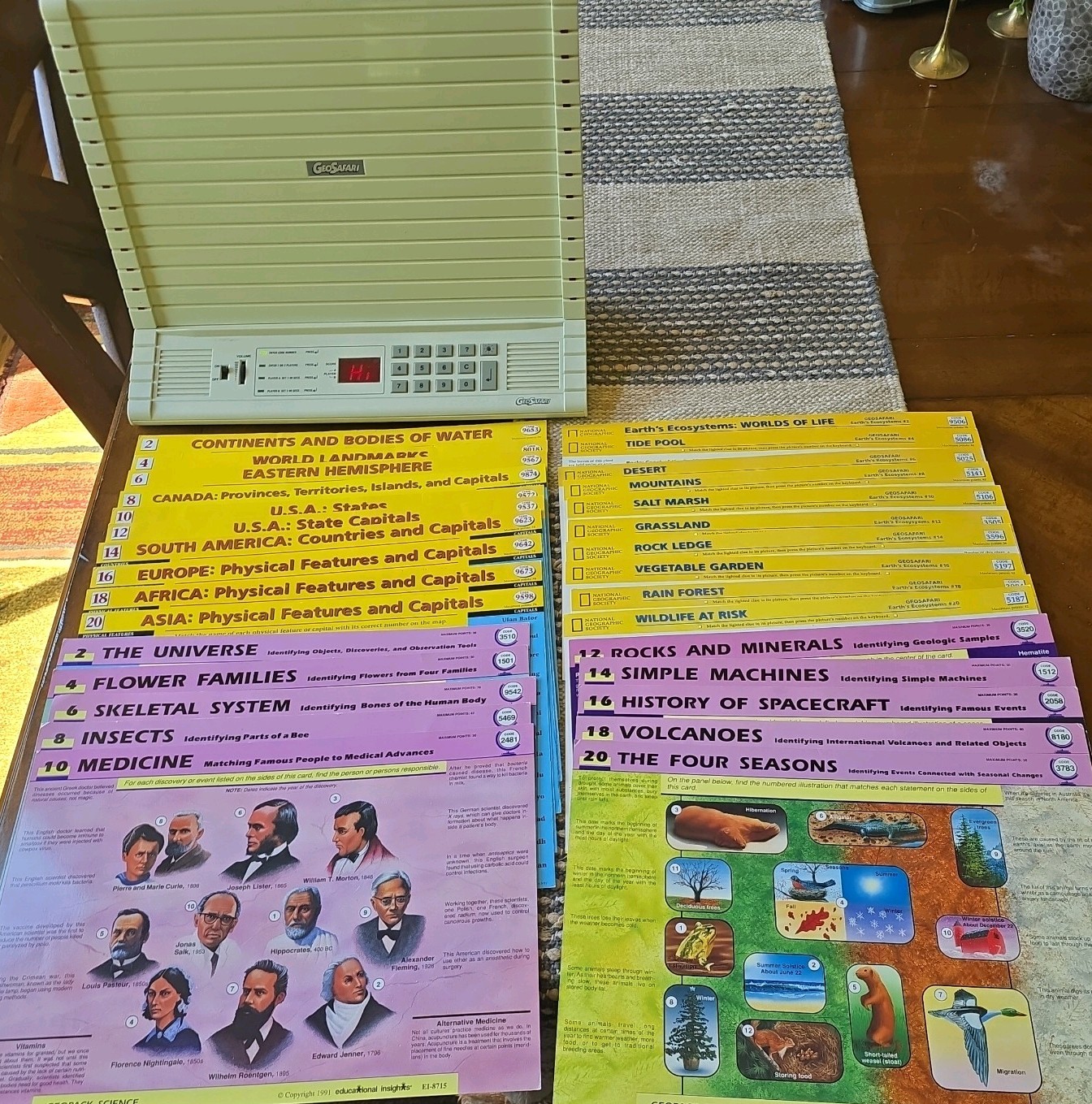 Vintage GeoSafari Electronic Learning Game 8700 Tested Maps, Science and earth