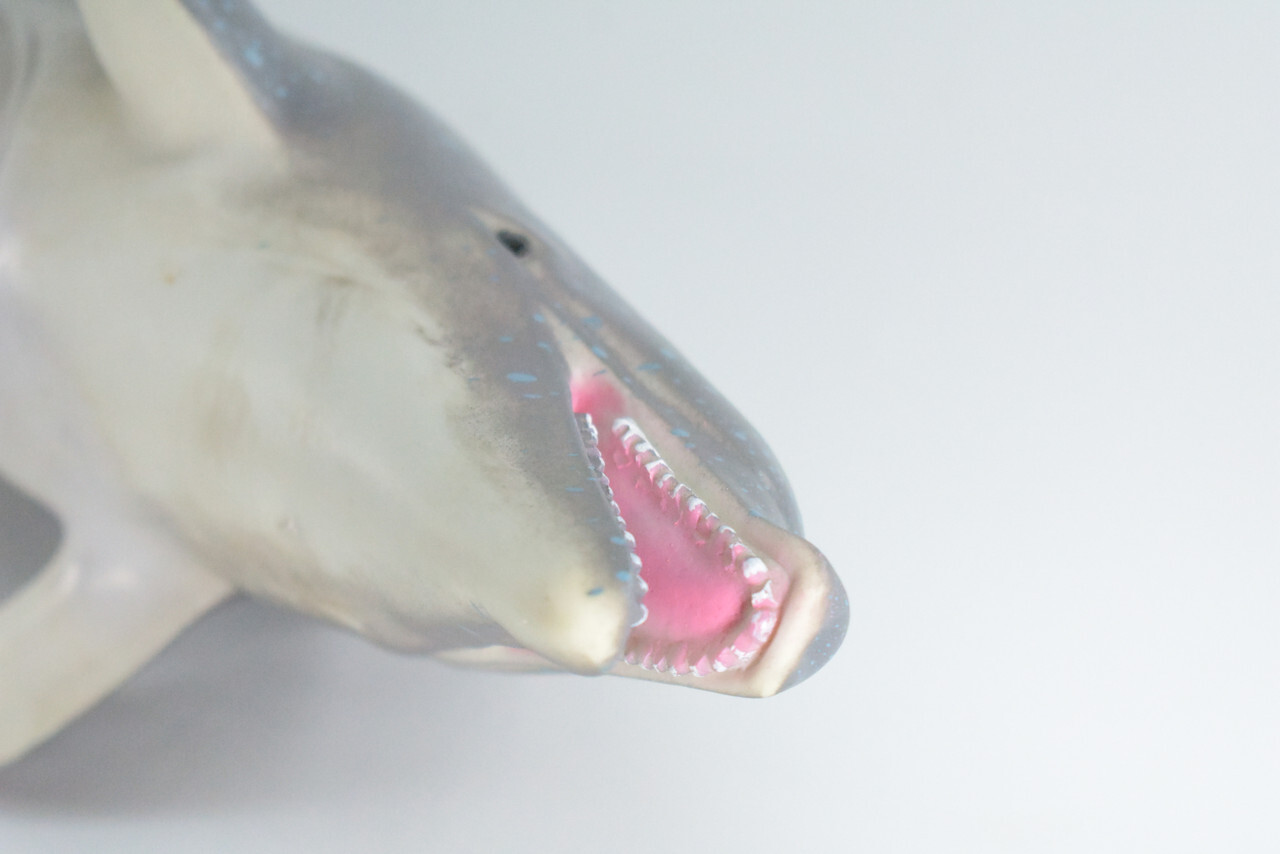Realistic Dolphin Toy, Hand Painted, Soft Rubber Porpoise Model, 15″ IM23 B656