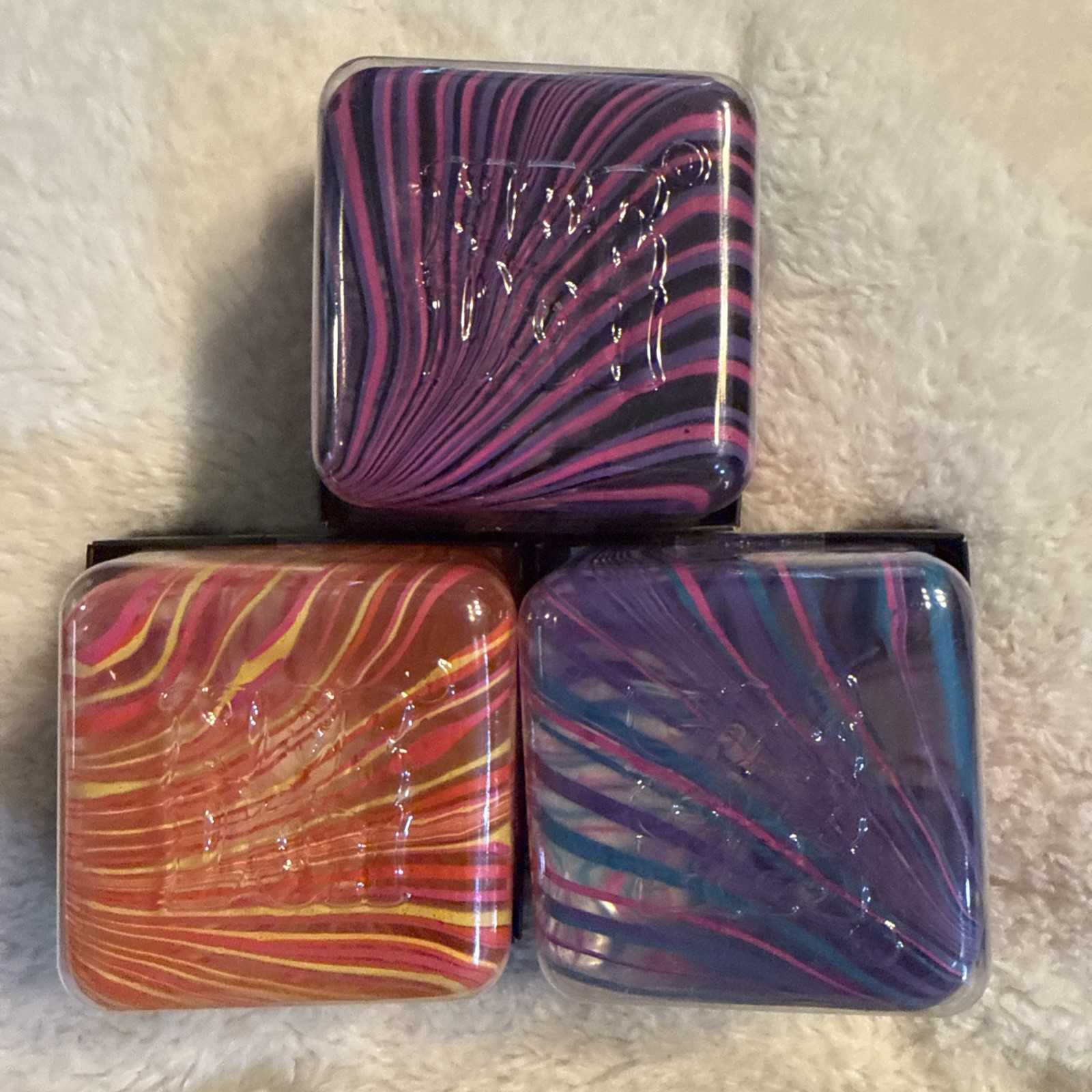 NeeDoh Nice Berg Swirl XL Giant Nee Doh Squishy Swirl Cube (SET OF 3 COLORS)
