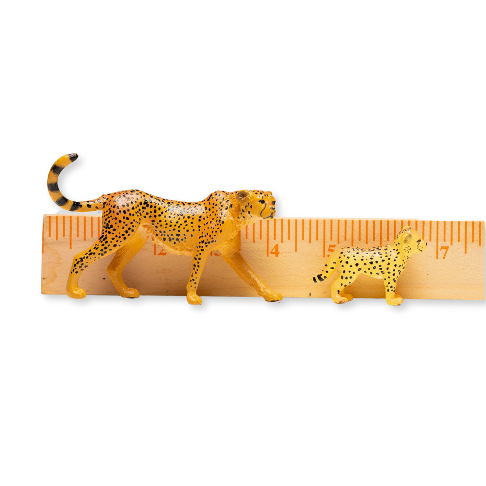 ZAGA Toys Cheetah Family, Realistic Animals for Hands on Play! Hand Painted!
