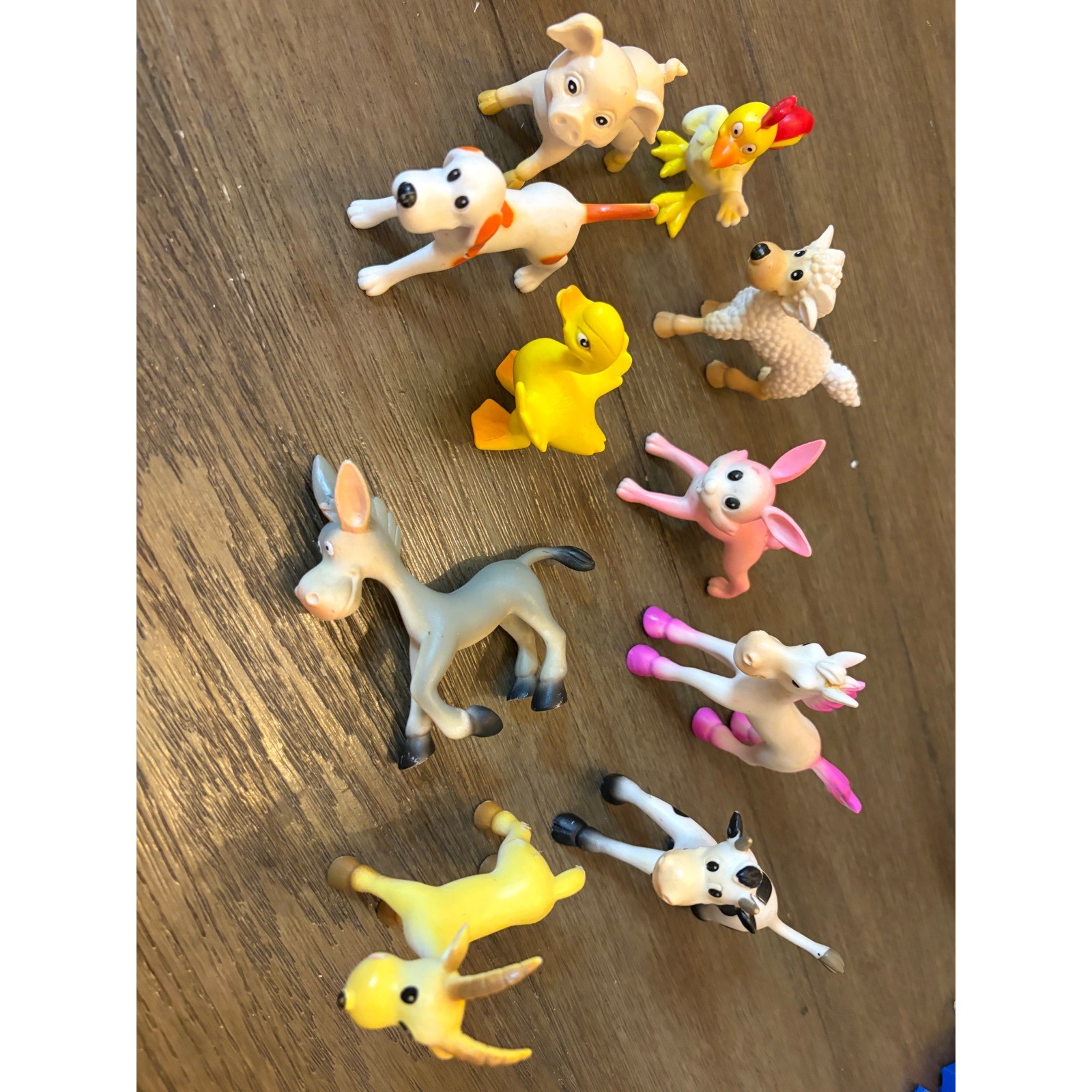 EnAuRoL Farm Animal Figures Kids Unisex OS 10pc Set Cartoon Plastic Montessori