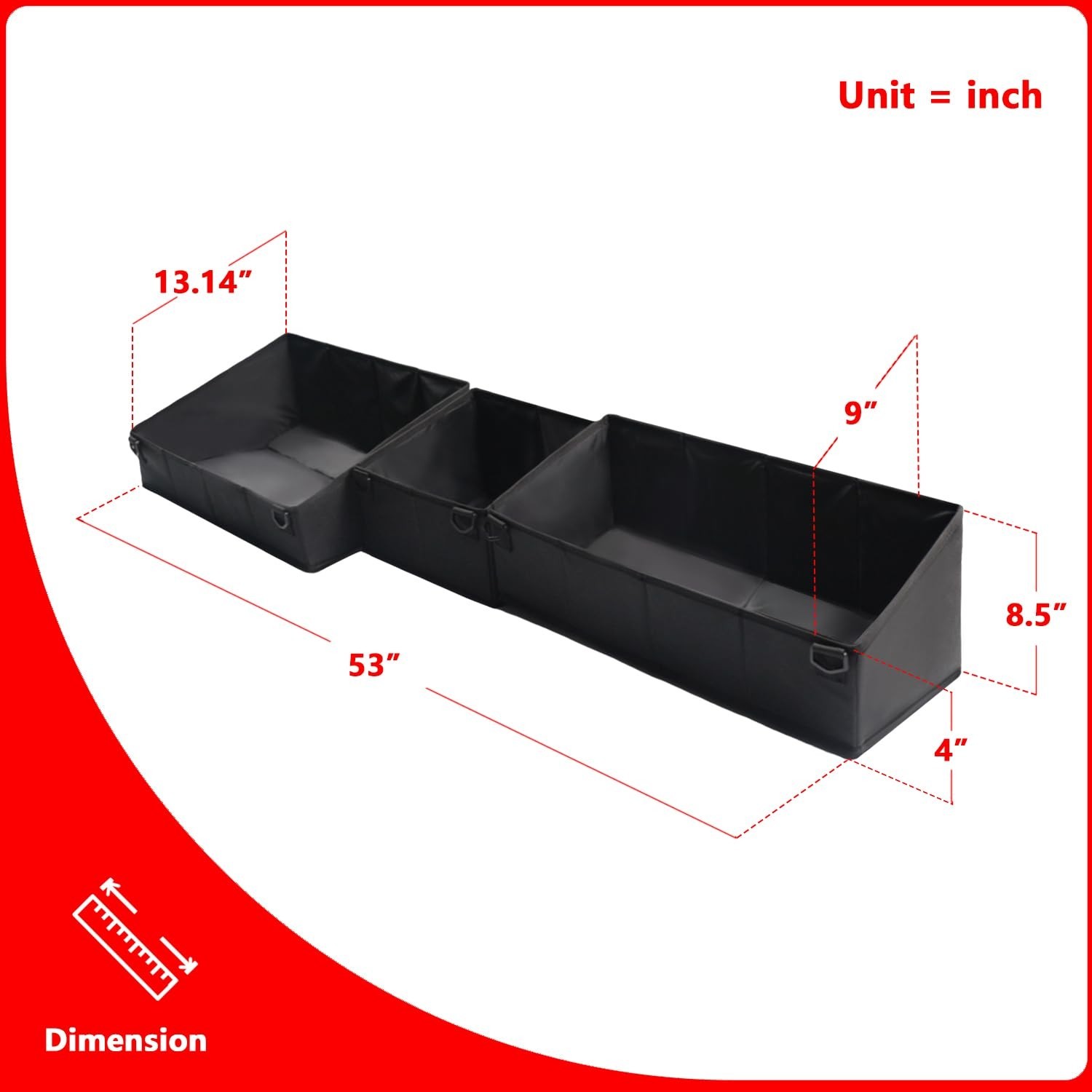 Truck Under Seat Storage Organizer Foldable Replacement for 2019-2025 Chevy S…