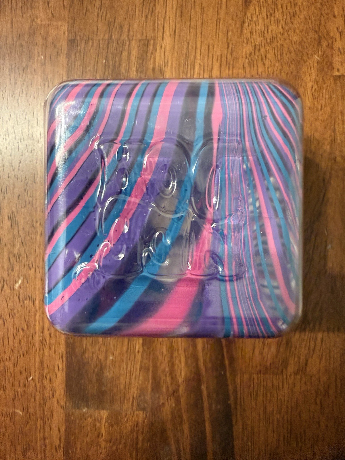NeeDoh Nice Berg Swirl XL Giant Nee Doh Squishy Swirl Cube Pink Blue Purple New