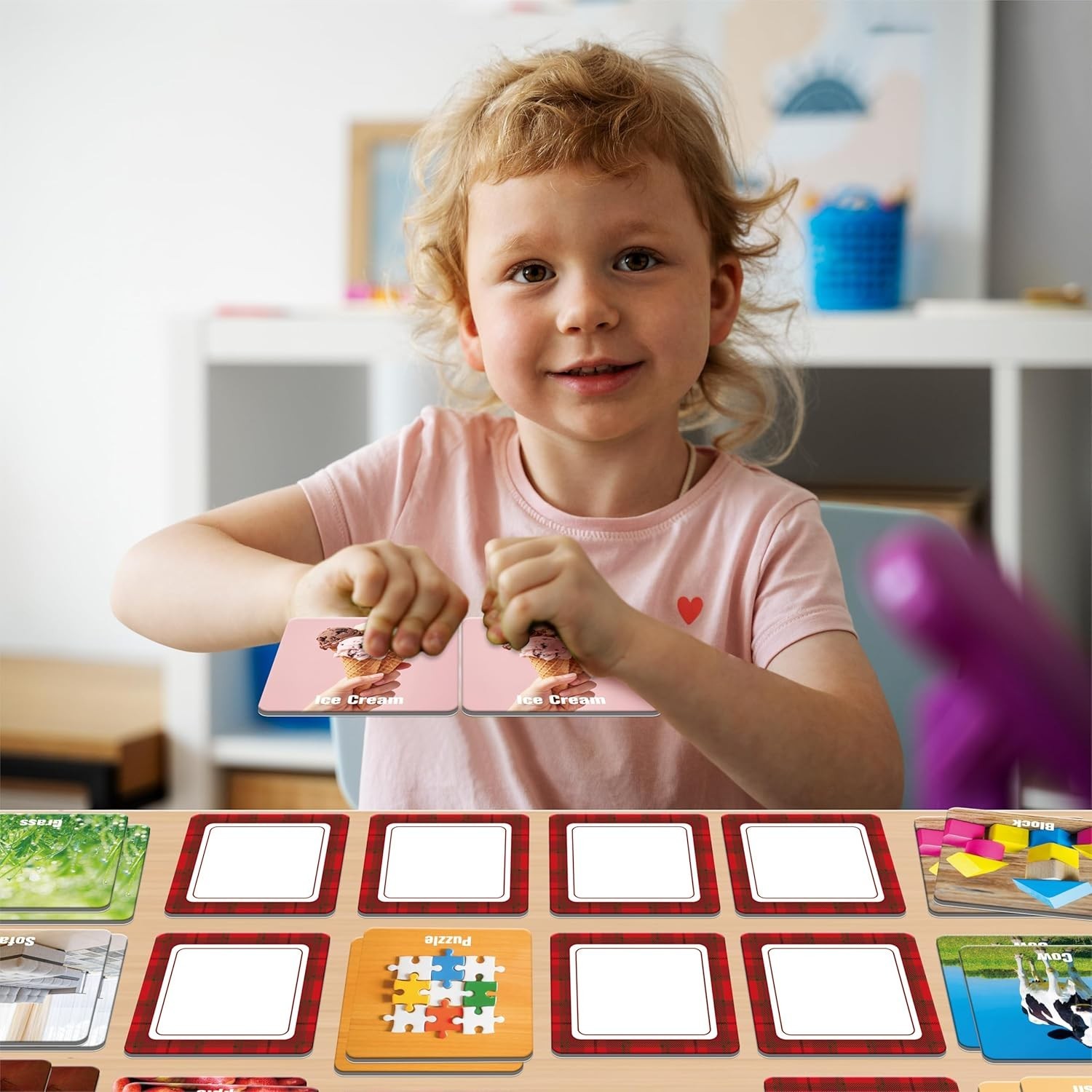 72 PCS Daily Items Matching Game, 36 Designs Everyday Objects Memory Cards En…
