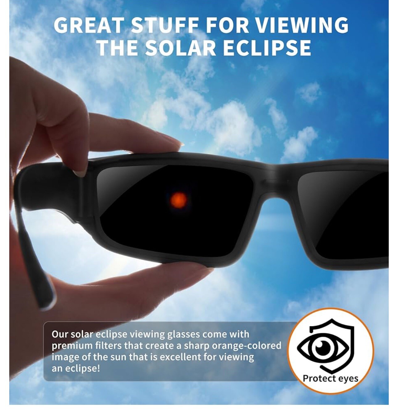 Solar Eclipse Glasses 2024 Pack Of Three Sunglasses