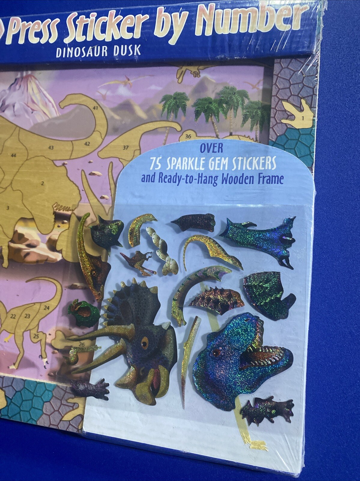 melissa & doug peel & press sticker by number dinosaur dusk 4007 NEW