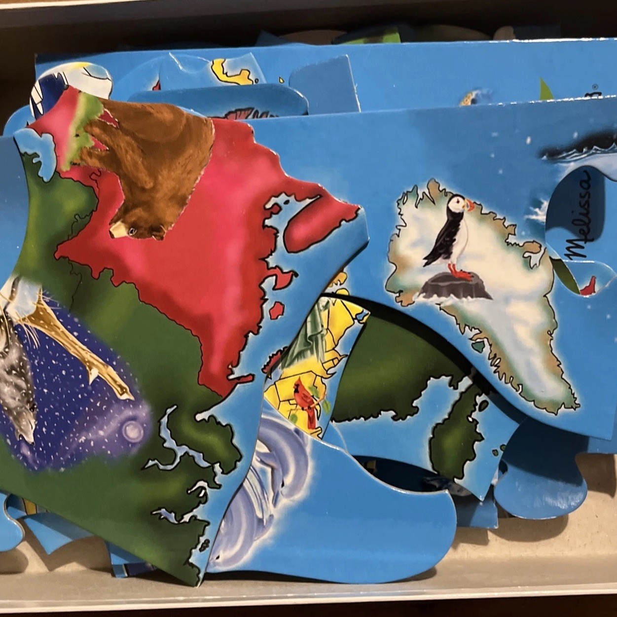 Melissa & Doug World Map Floor Puzzle 33 Piece