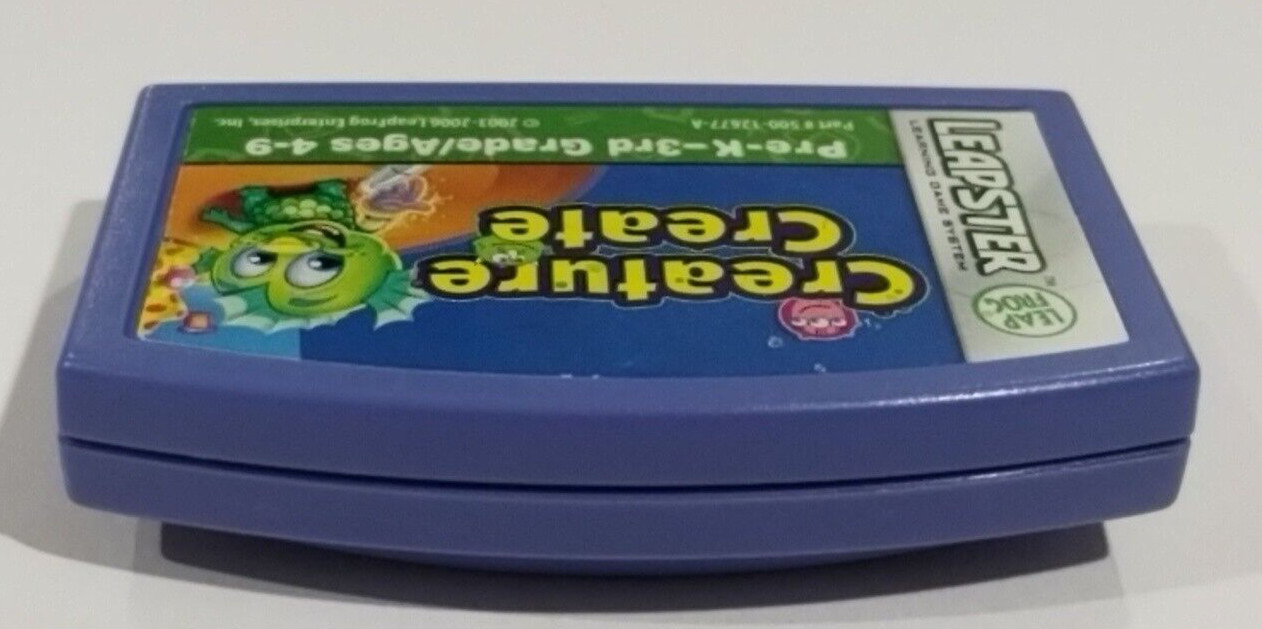 Leap Frog Leapster Creature Create Game Cartridge Only Prek-3rd Grade Age 4-9