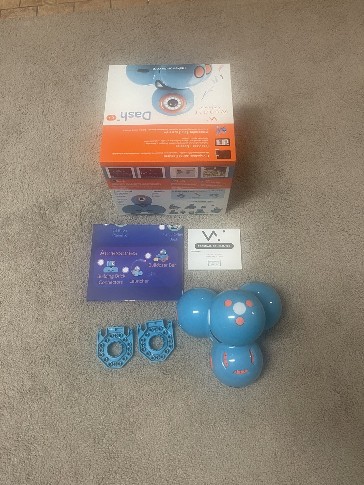 Wonder Workshop DA01 Dash No Charger Tested- Works