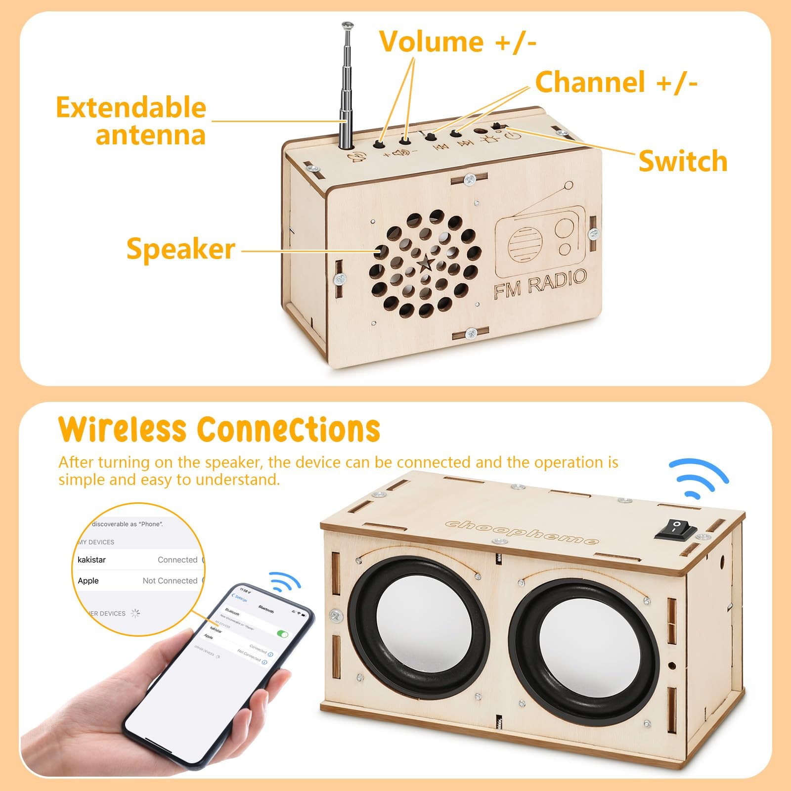 Stem Projects Toys for Boys age 8-12 12-14 Science Kit Building Own Bluetooth…
