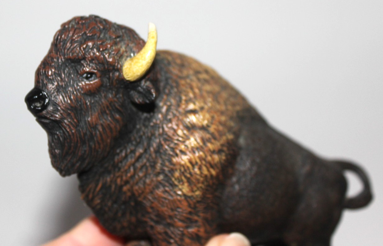 New American Buffalo Animal Figure #50119 Papo 2010 NWT