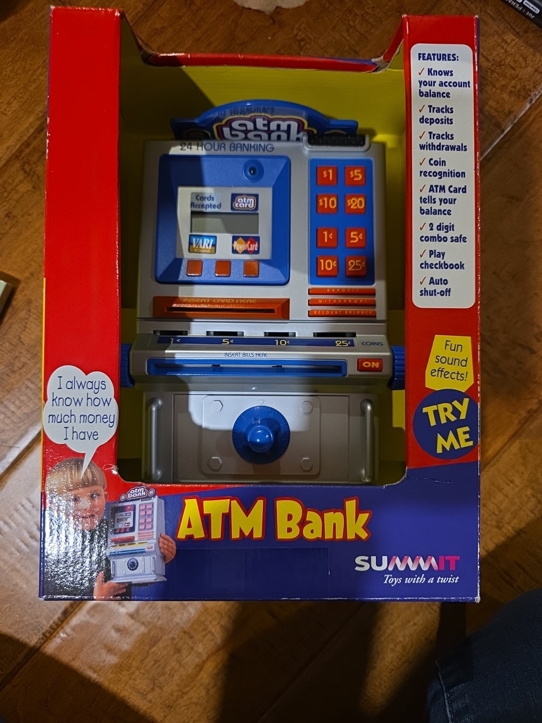 NIB Collector Toy 2002 SUMMIT ATM Savings Bank Summit Learning Machine
