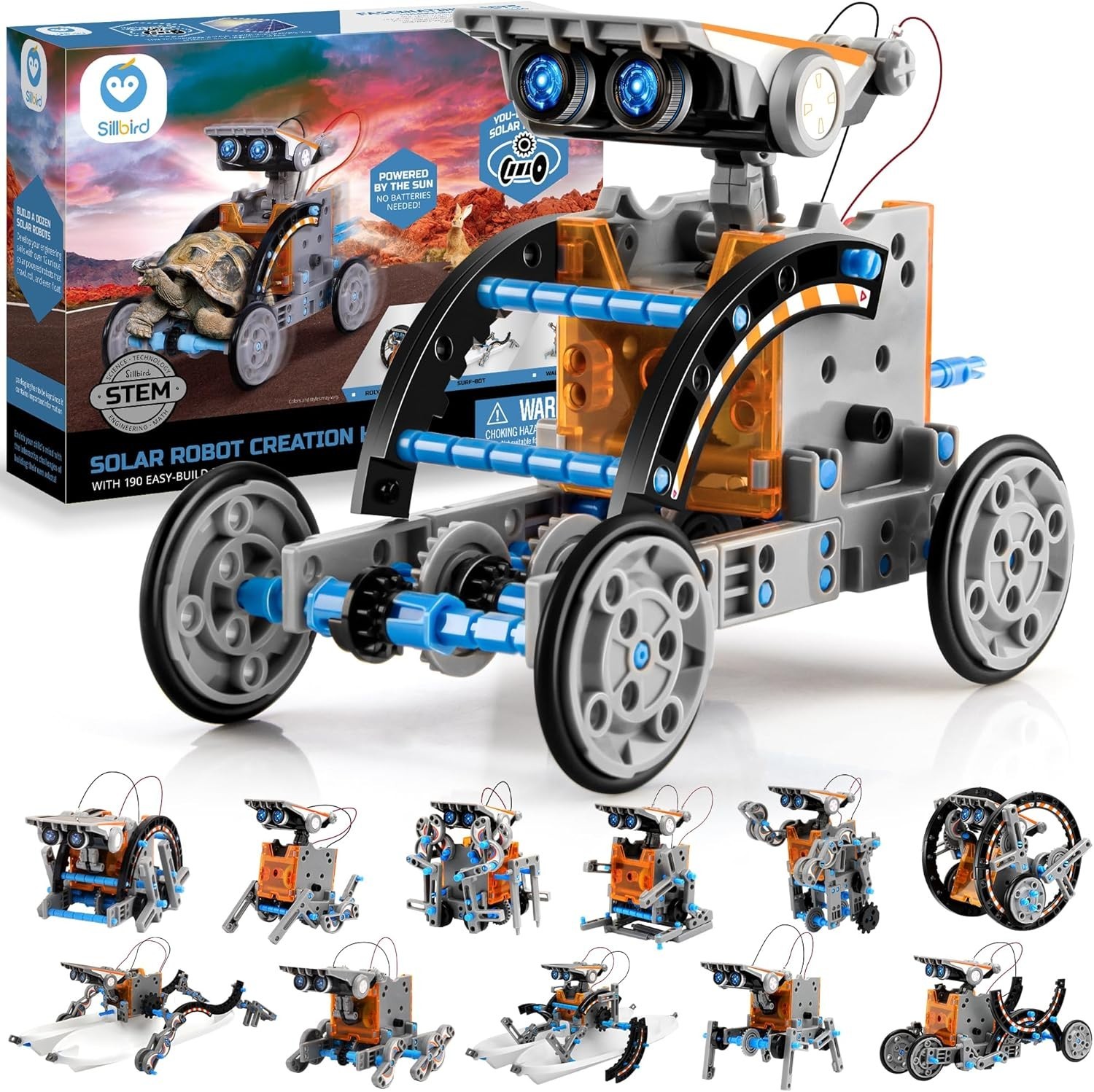 Engaging 12-in-1 DIY Solar Robot Kit for Kids Aged 8-13 | Gift of Learning