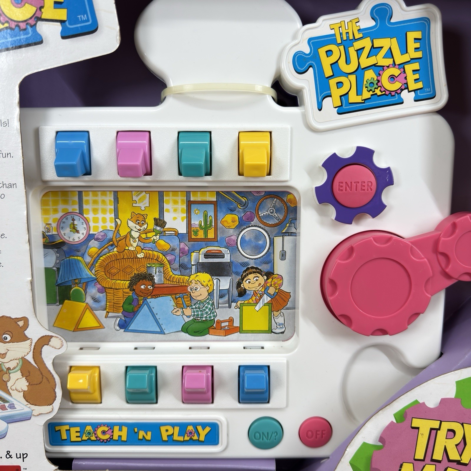 The Puzzle Place Teach ‘N Play Toy Deadstock RARE 90s Fisher-Price Interactive