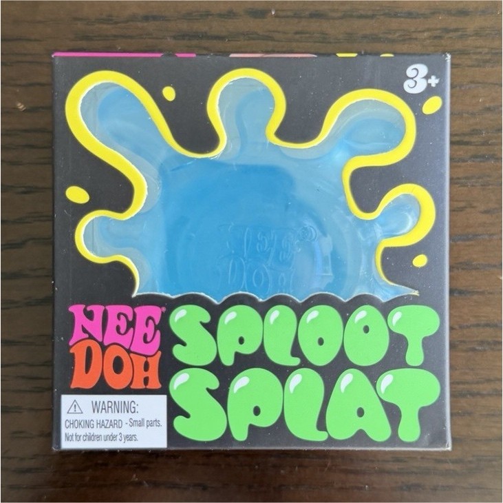 Nee Doh Sploot Splat Blue Tactile Squeeze Toy, Ages 3+, Age 3-4 Years