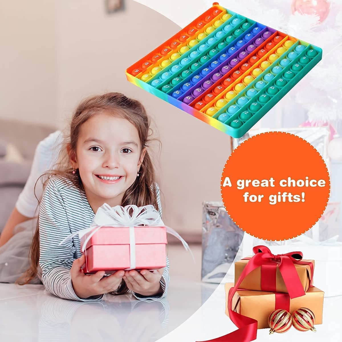 P00p with Numbers Multiplication Table Game Fidget Math Toys,Stress Relieving Fi