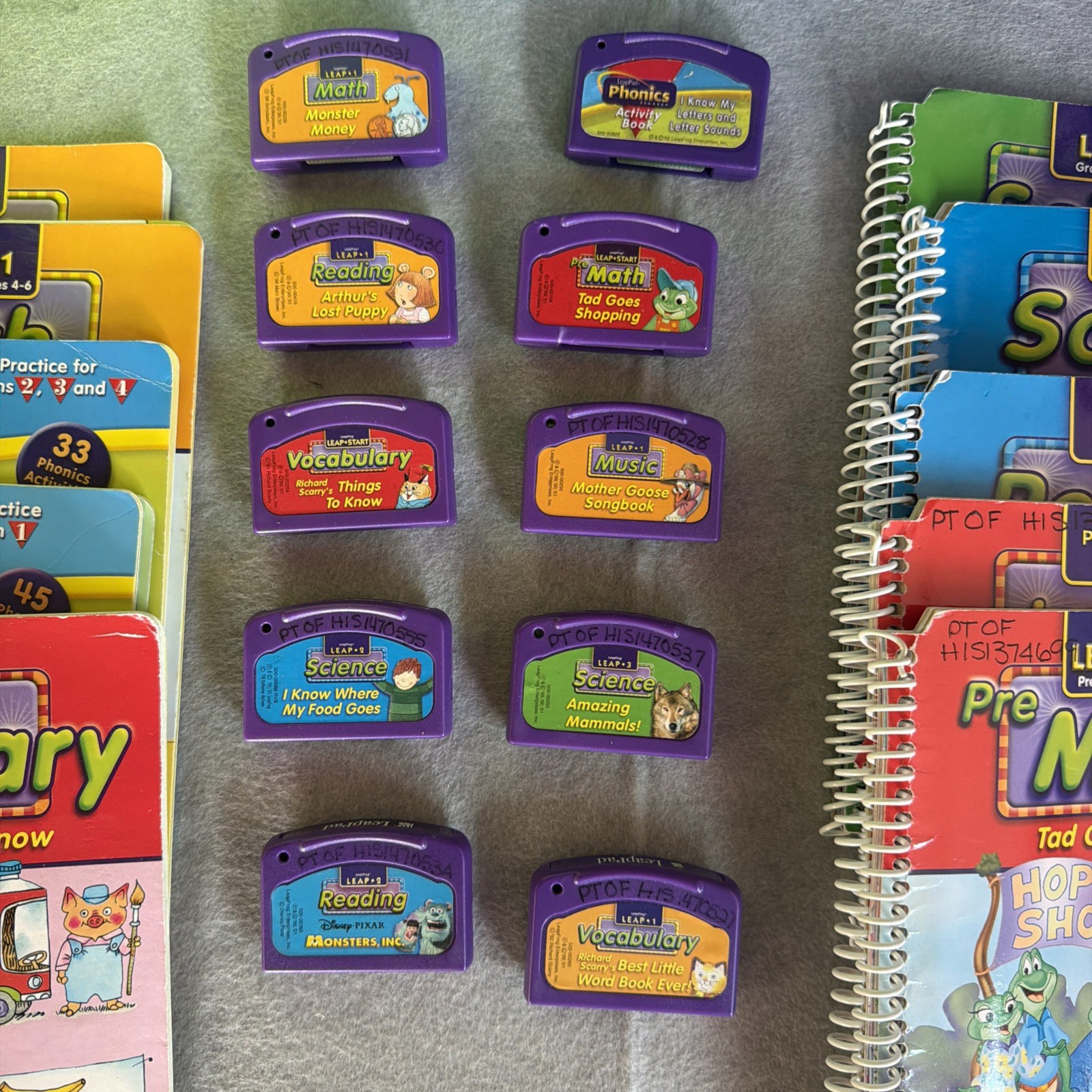 Vintage 2001 LeapFrog Leap Pad Learning System Console/Backpack/Books/Games