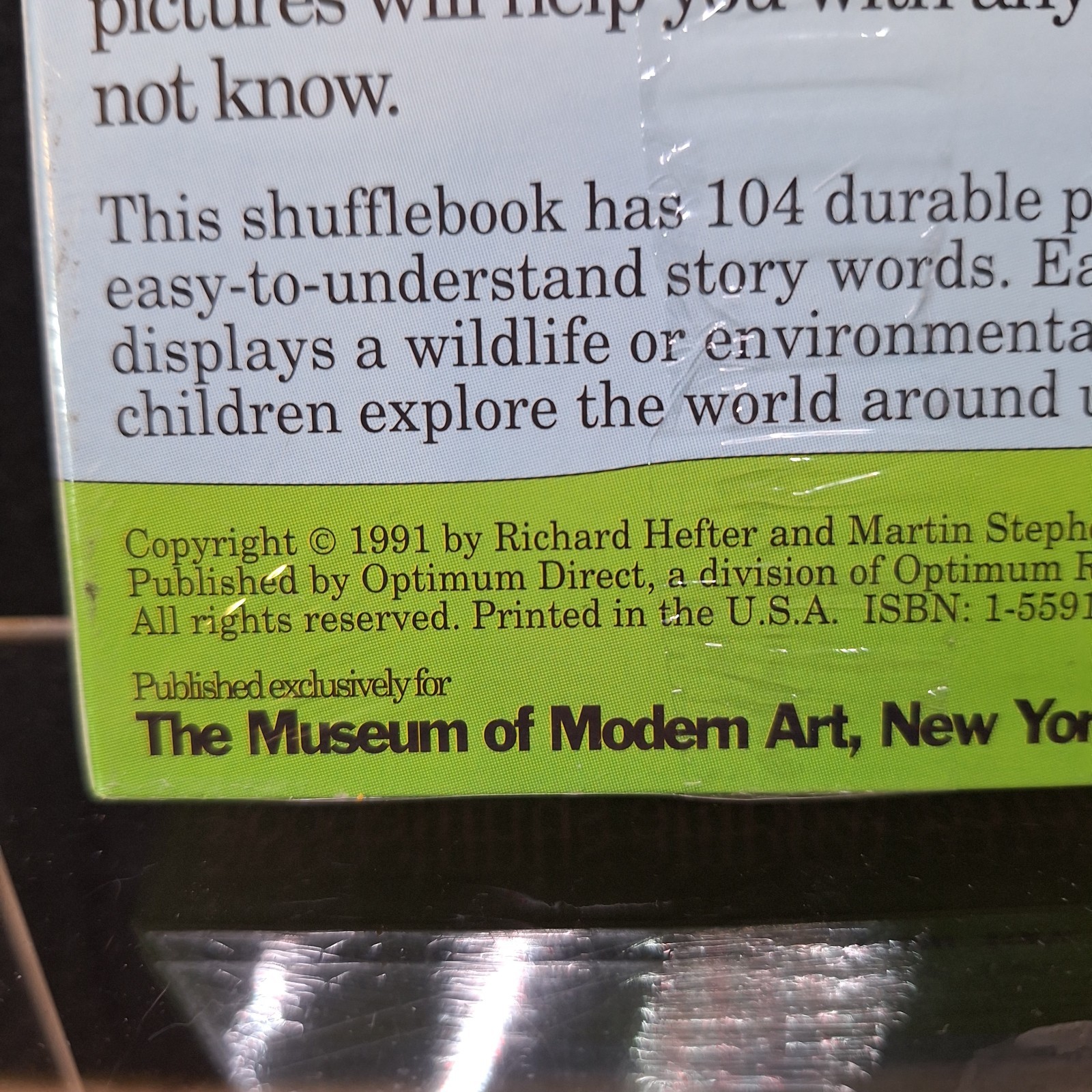 The Endangered Wildlife Shufflebook Richard Hefter 1991 Museum of Modern Art