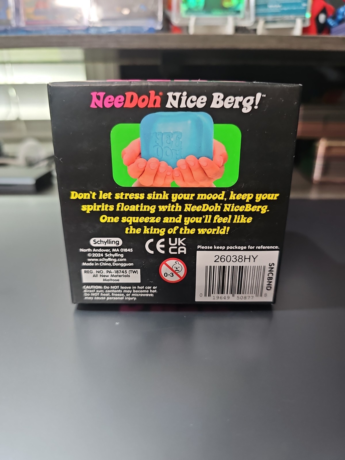 NeeDoh Nice Berg Blue XL Giant Nee Doh Niceberg Squishy Cube Ice TikTok Viral