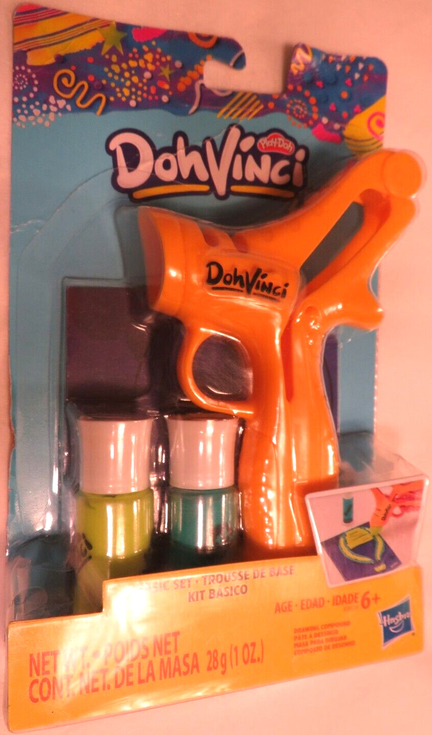 Nos Hasbro Doh Vinci Basic Set Play-Doh Drawing Compound Tool Toy Artist Set